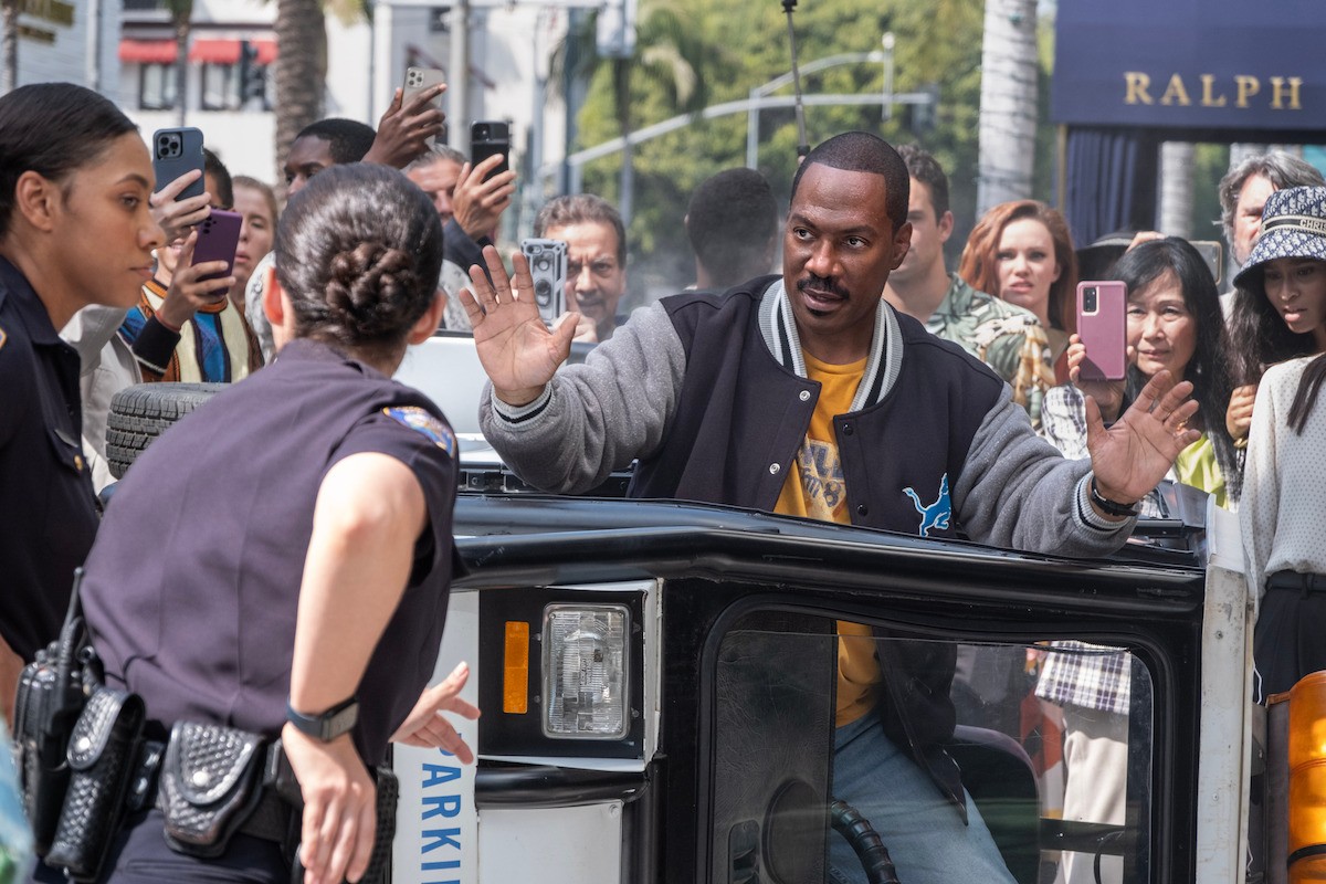 Eddie Murphy jako Axel Foley w filmie "Gliniarz z Beverly Hills: Axel F"
