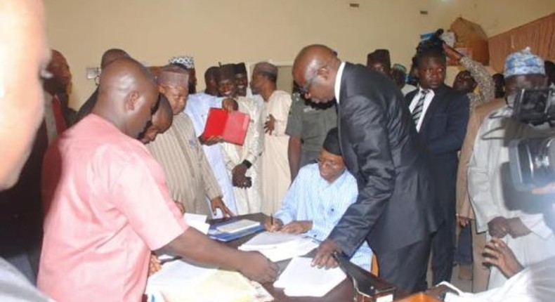 Kaduna State Governor, Nasir El-Rufai at State High Court