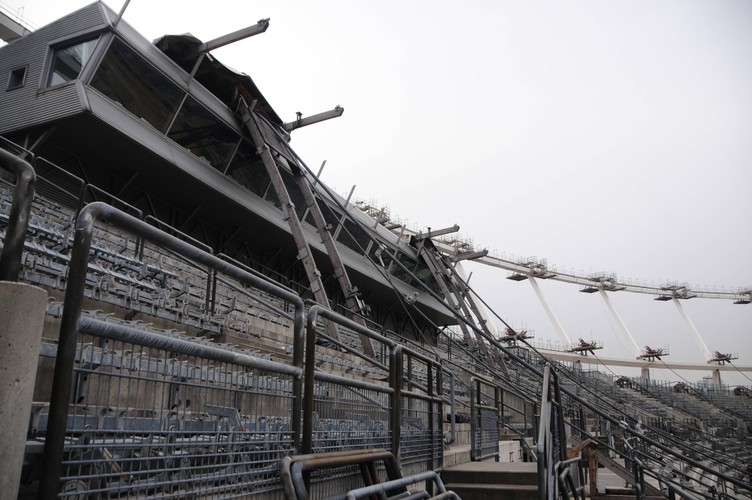 Zdjęcie z przebudowy Stadionu Śląskiego - trybuny