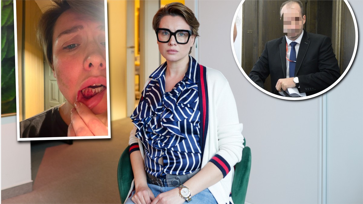 Oskarża byłego wiceministra o przemoc na oczach dz