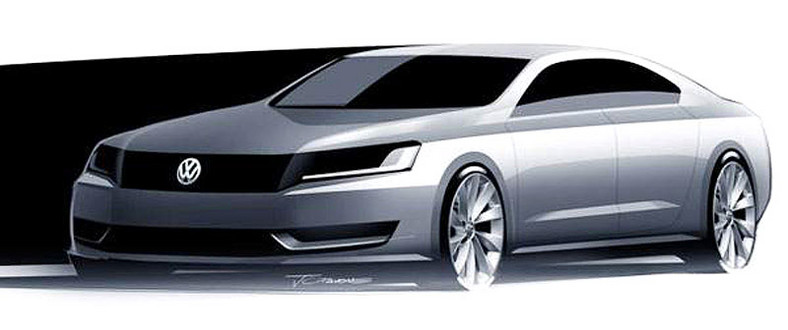 VW Passat dla USA: nowy szkic modelu NMS
