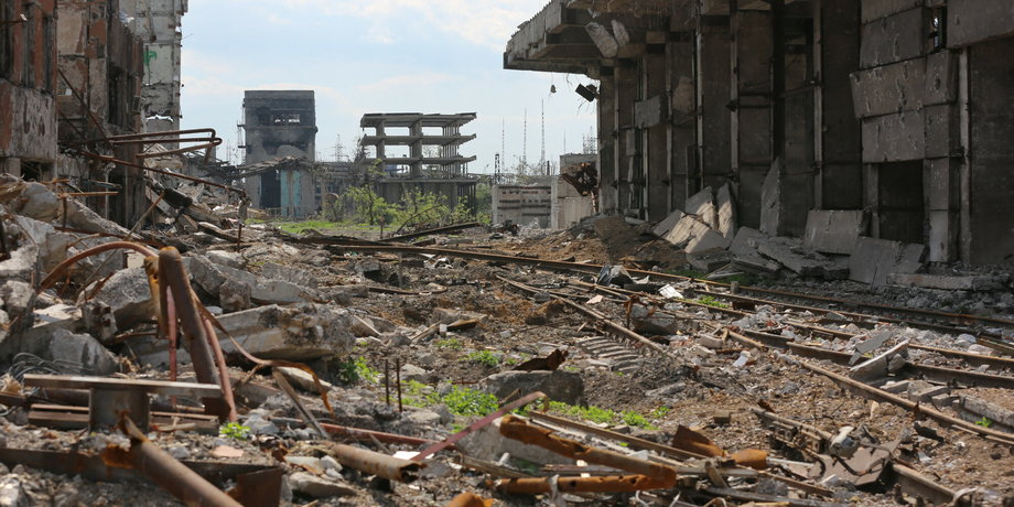 Mariupol został dotkliwie zniszczony przez Rosjan.