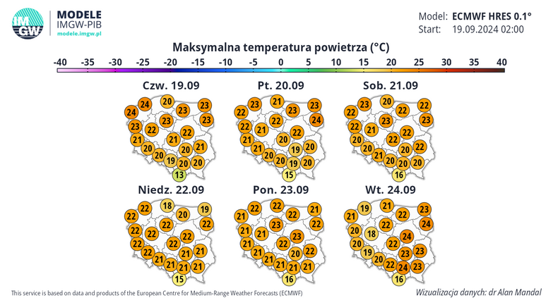 Czeka nas szereg przyjemnie ciepłych dni