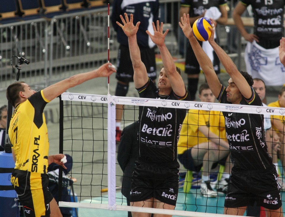 SIATKÓWKA LM PGE SKRA BEŁCHATÓW KONTRA TRENTINO BETCLICK