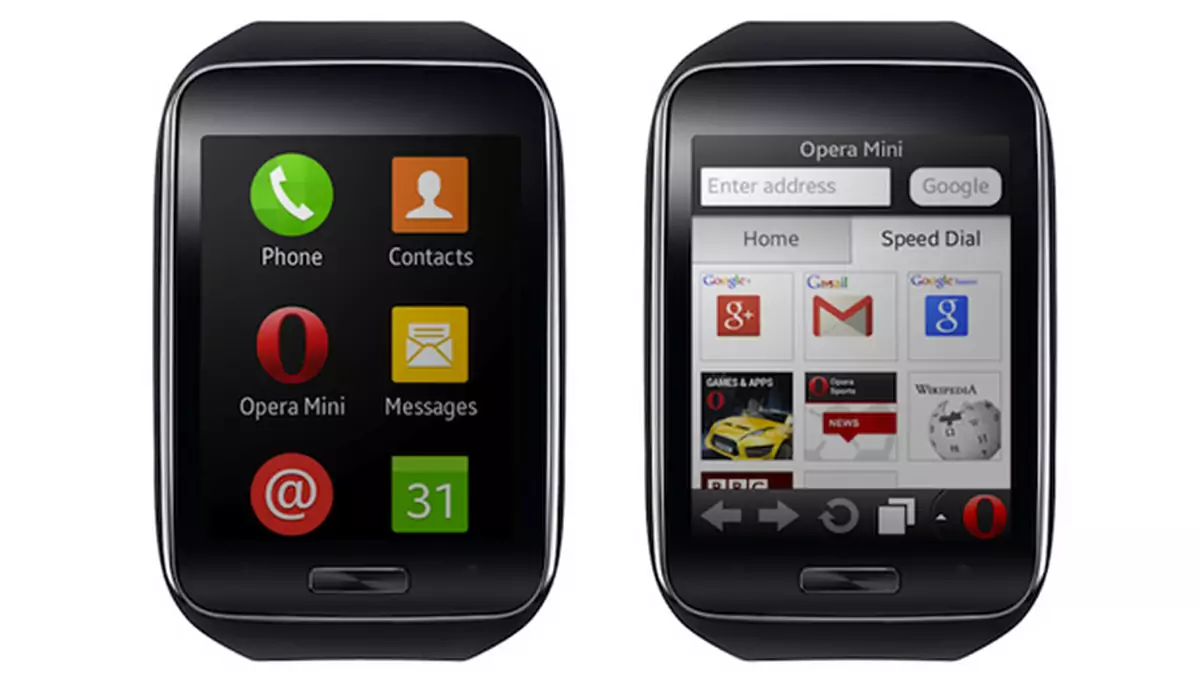 Samsung Gear S otrzymał przeglądarkę internetową Opera Mini