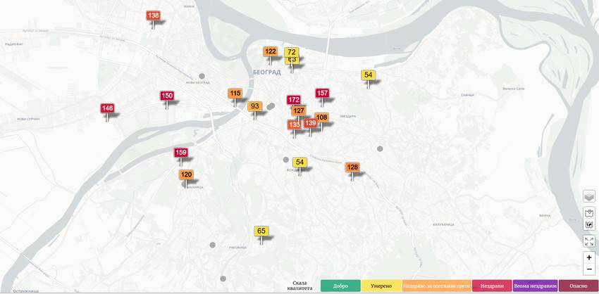 Zagađenje vazduha u Beogradu