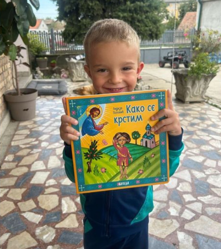 Veljkova objava sa Željkom i knjigom