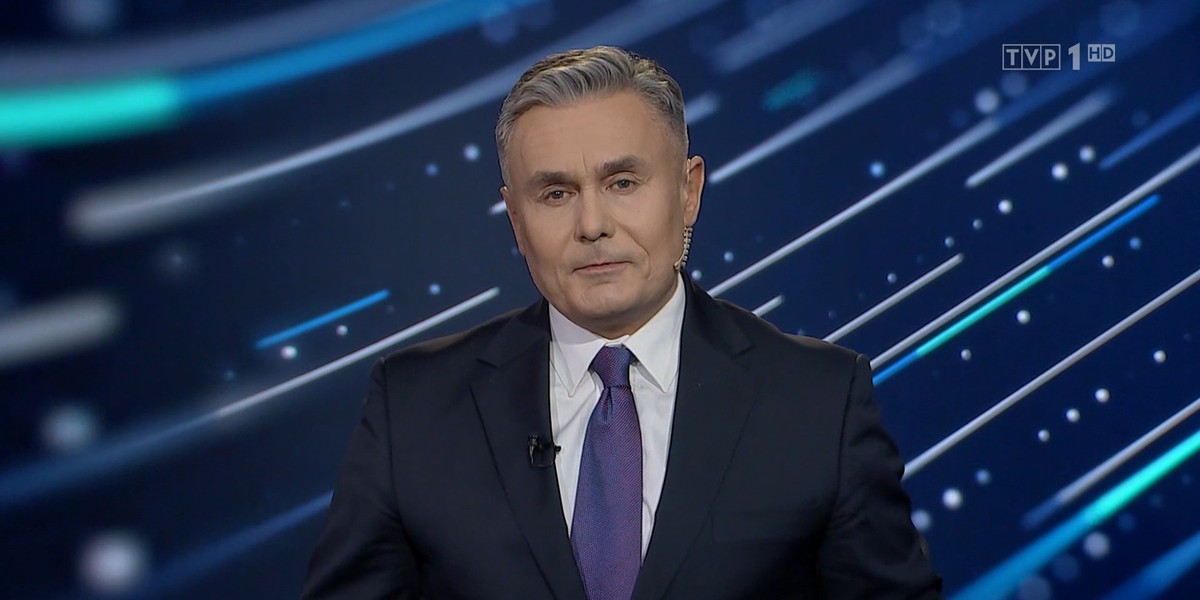 Marek Czyż poprowadził pierwsze wydanie programu informacyjnego "19.30"