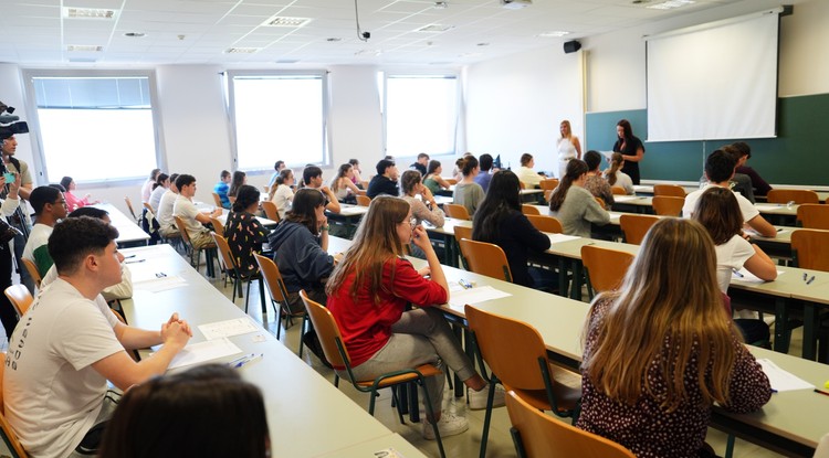 Egyetemi hallgatók egy spanyol intézményben