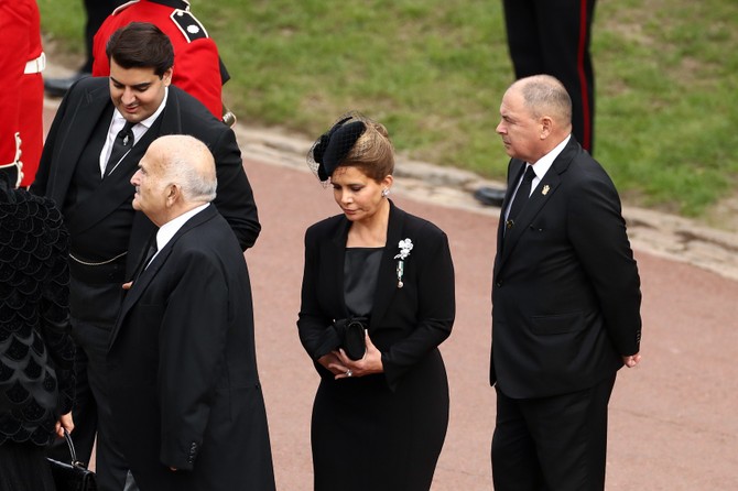 Princeza Haja bint Husein na sahrani kraljice Elizabete