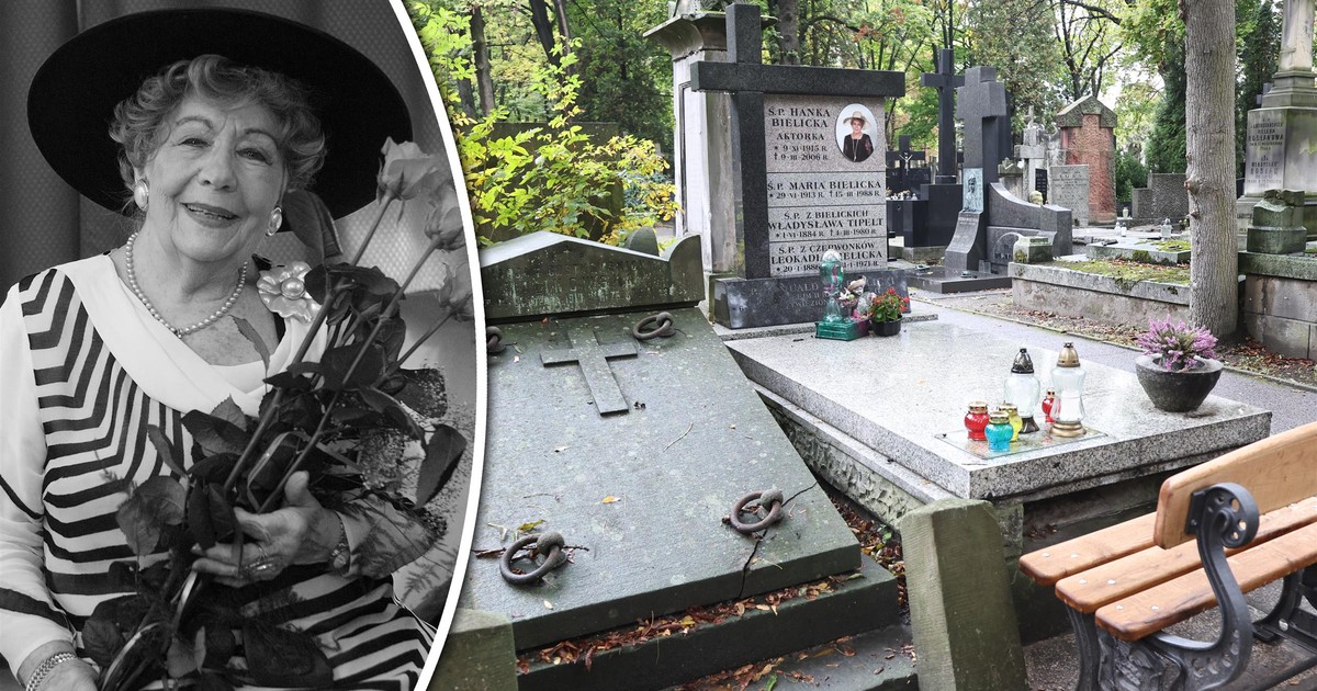 Publiczność uwielbiała jej humor i zadziorność. Jak wygląda grób Hanki Bielickiej?