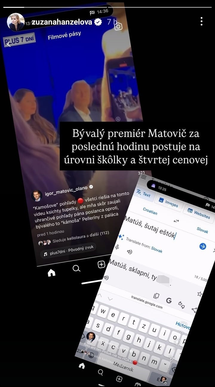 Zuzana Kovačič Hanzelová skritizovala bývalého premiéra Igora Matoviča. 