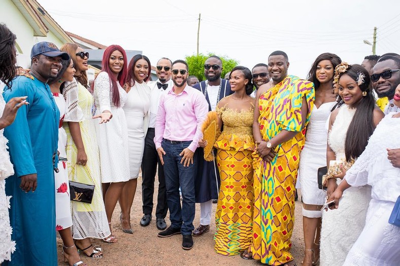 Stars at John Dumelo's traditional wedding