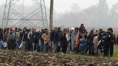 uchodźcy emigranci Słowenia Bałkany