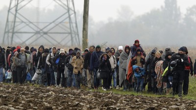 uchodźcy emigranci Słowenia Bałkany