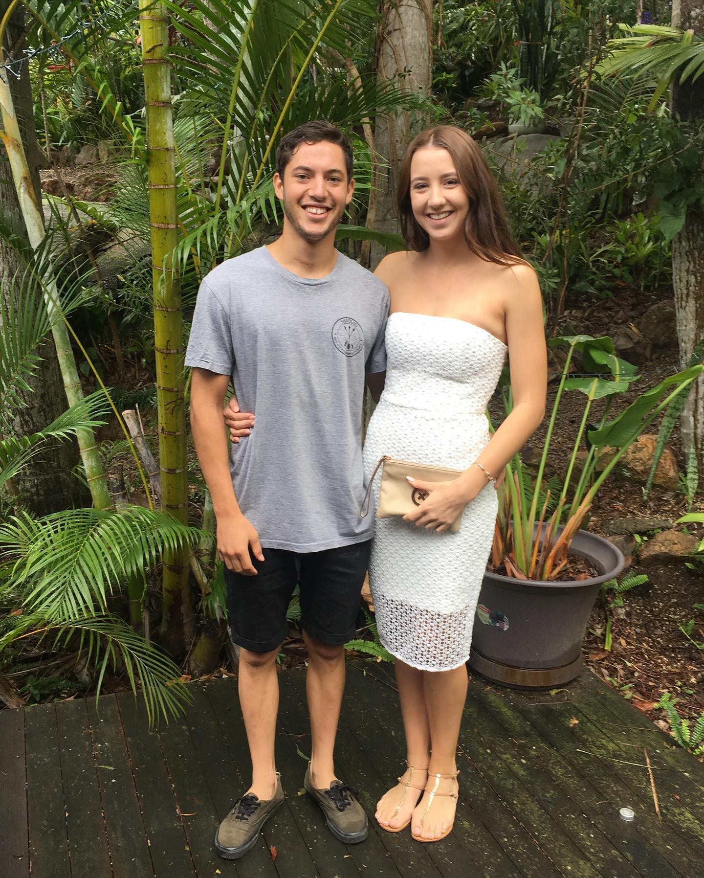Joel Evans a jeho snúbenica Michaela. 