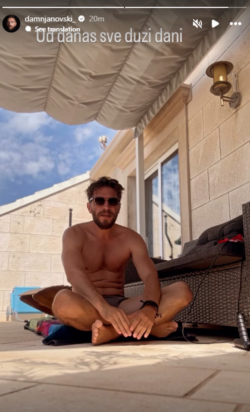 Peđa Damnjanović trenira