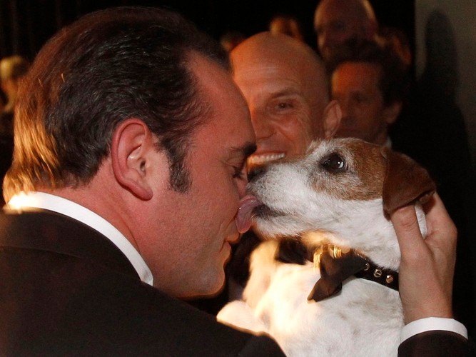 Jean Dujardin i Uggie – pierwszy pies zaproszony na Oscary