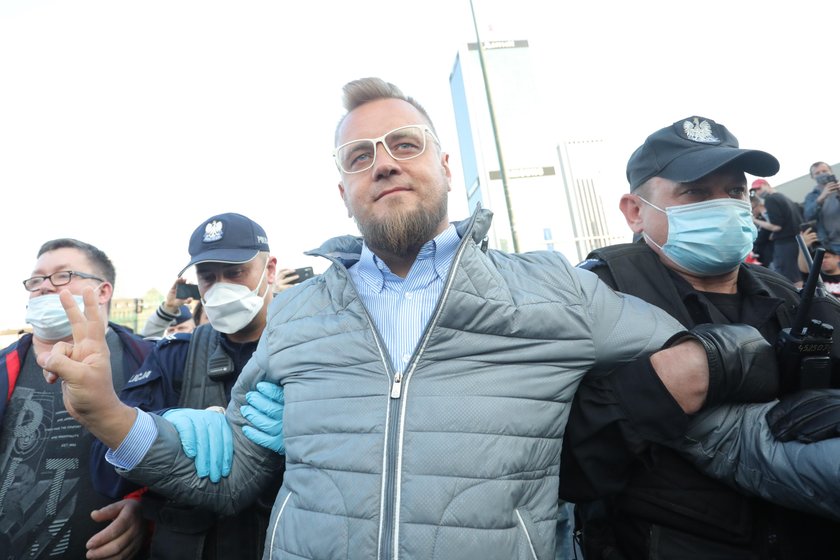 Protest przedsiębiorców w Warszawie