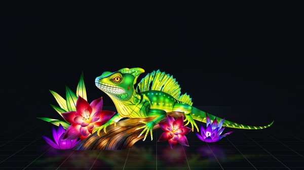 Wizualizacja Dzika Ameryka - Bazyliszek płaskogłowy