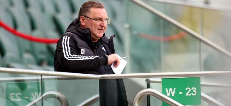 Trener piłkarzy Legii zdyskwalifikowany na dwa mecze