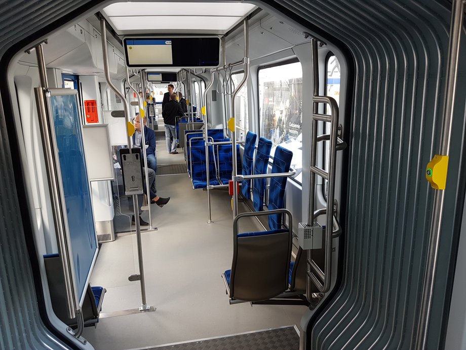 Tramwaj Tramino wyprodukowany dla Lipska