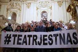 Konferencja prasowa Krzysztofa Głuchowskiego, Teatr im. Juliusza Słowackiego, 17.02.2022, fot. Łukasz Gągulski