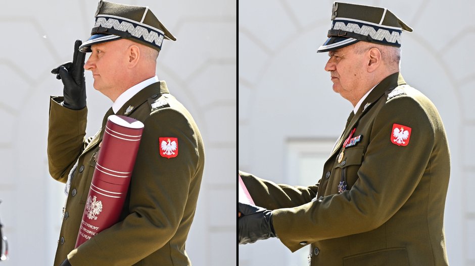 Płk Robert Polak (z lewej) i płk Andrzej Kupis (z prawej)