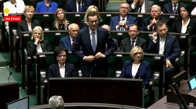 Mateusz Morawiecki podczas ślubowania