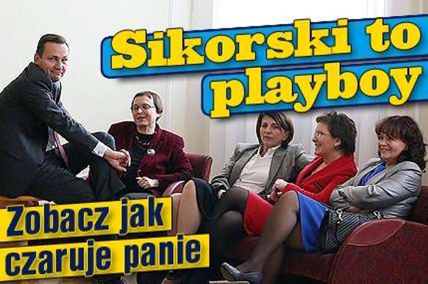 Sikorski to playboy. Zobacz jak czaruje panie