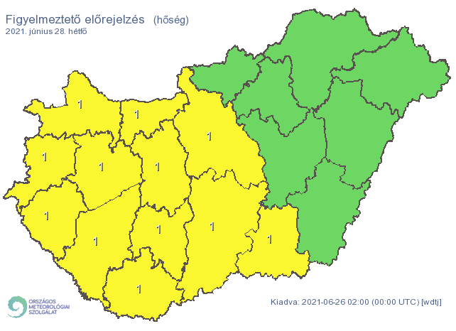 Már hétfőn kezdődik az újabb felmelegedés. /Fotó: Országos Meteorológiai Szolgálat