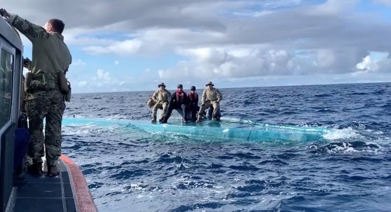 Coast Guard narco sub drug bust