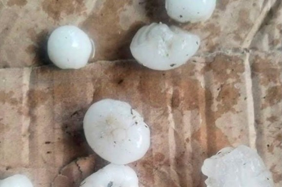 (FOTO) GRAD VELIČINE ORAHA UNIŠTIO SVE! Strašne posledice nevremena kod Arilja: Dvorišta se zabelela kao usred januara