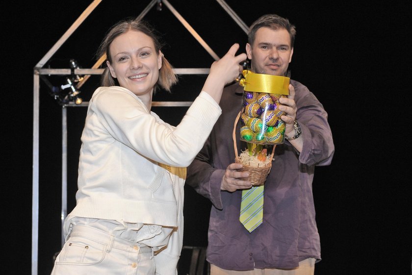 Magdalena Boczarska i Tomasz Karolak w 2010 roku