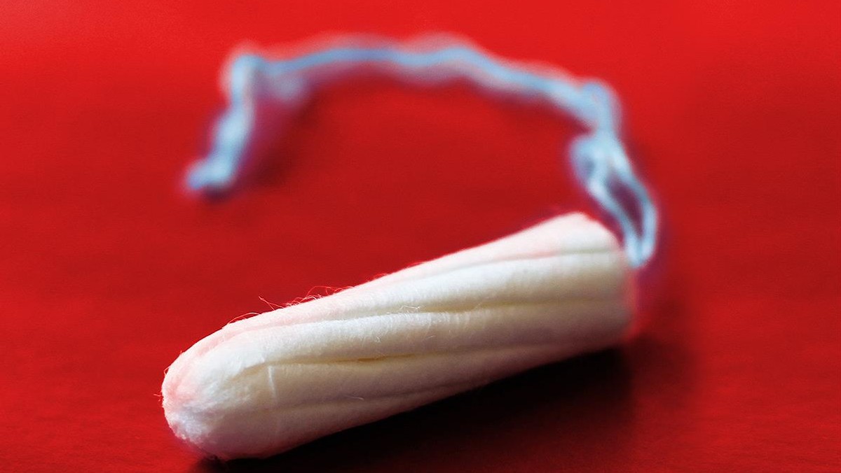 tampon, okres, menstruacja, miesiączka,