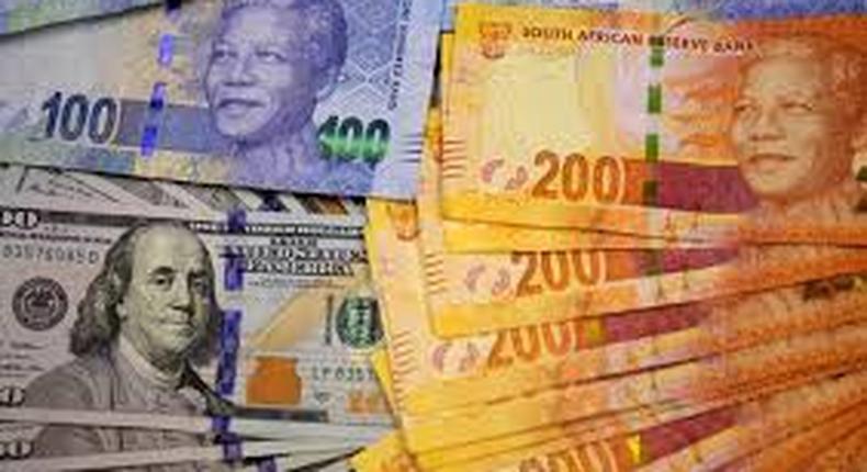 South African rand hit by student protest outside presidential offices