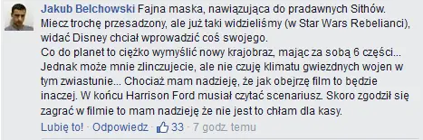 Gwiezdne Wojny komentarz