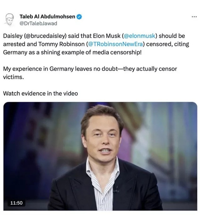 Napadač je bio pristalica Ilona Maska