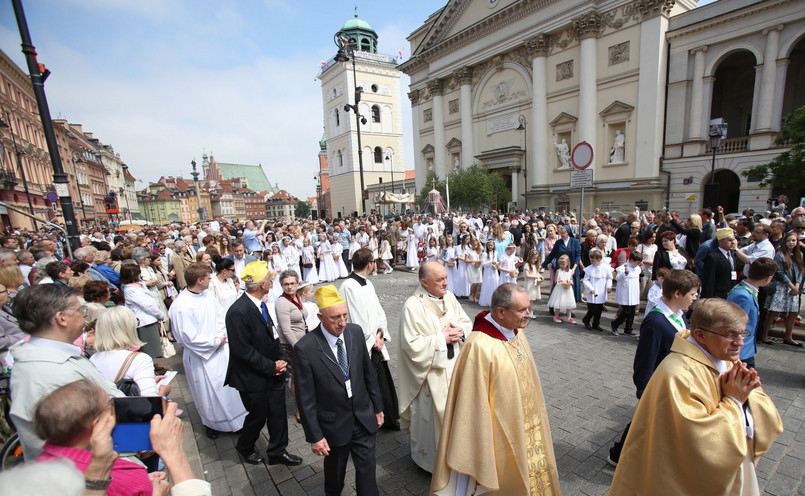 Uroczystości Bożego Ciała w Warszawie