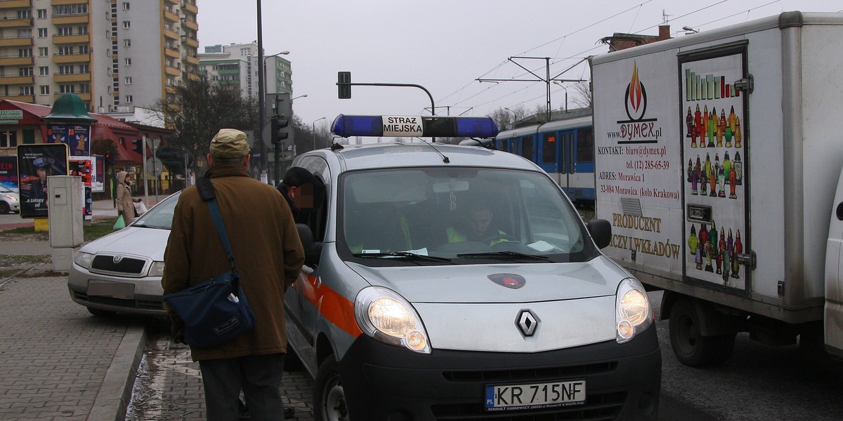 Interwencja Straży Miejskiej w Krakowie.