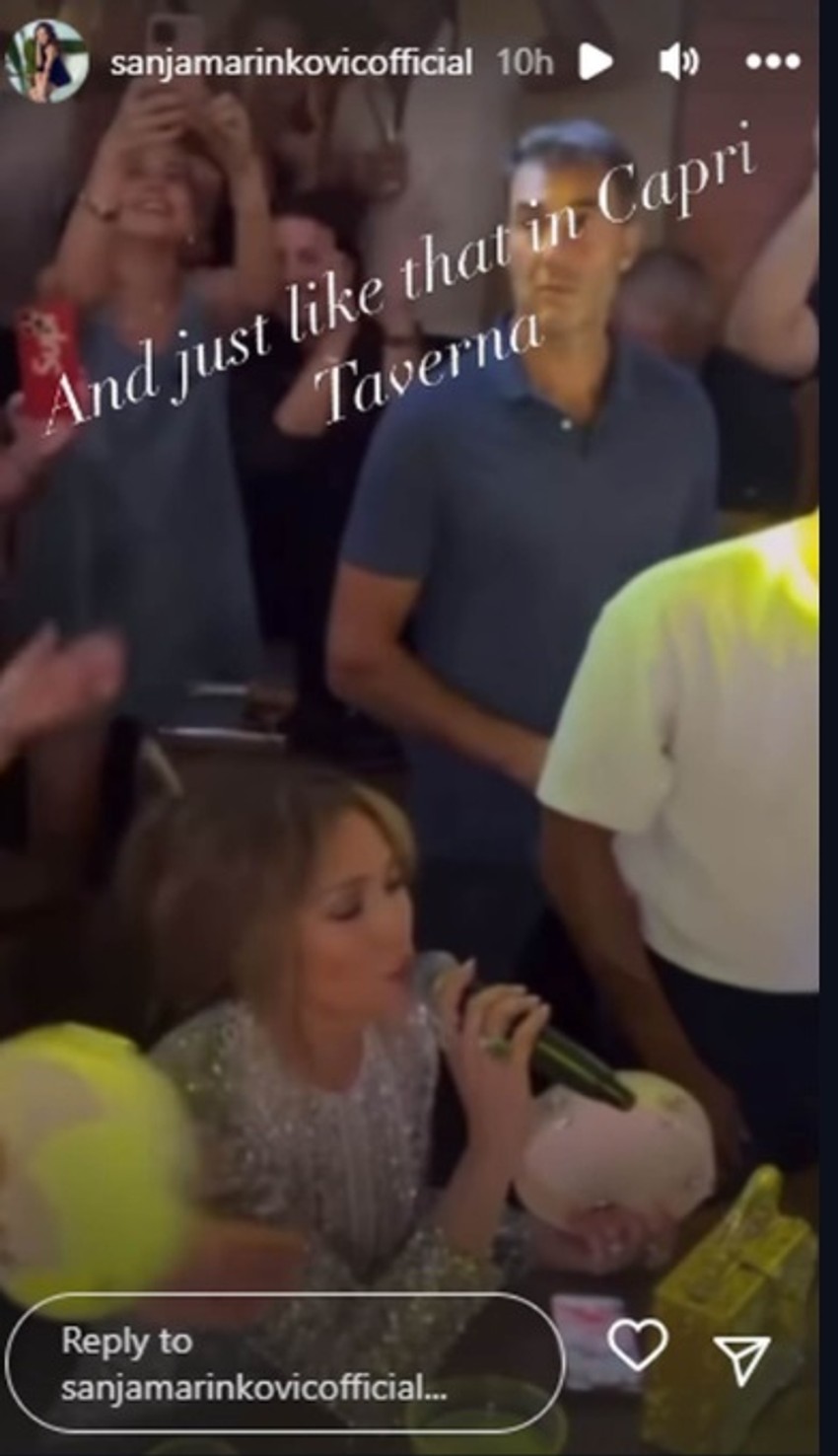 Sanja Marinković u Italiji