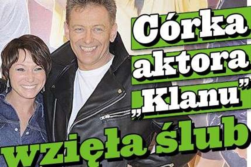 Córka aktora "Klanu" wzięła ślub