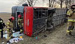 Poważny wypadek autobusu z uchodźcami z Ukrainy. Są ranni, a wśród nich dzieci 