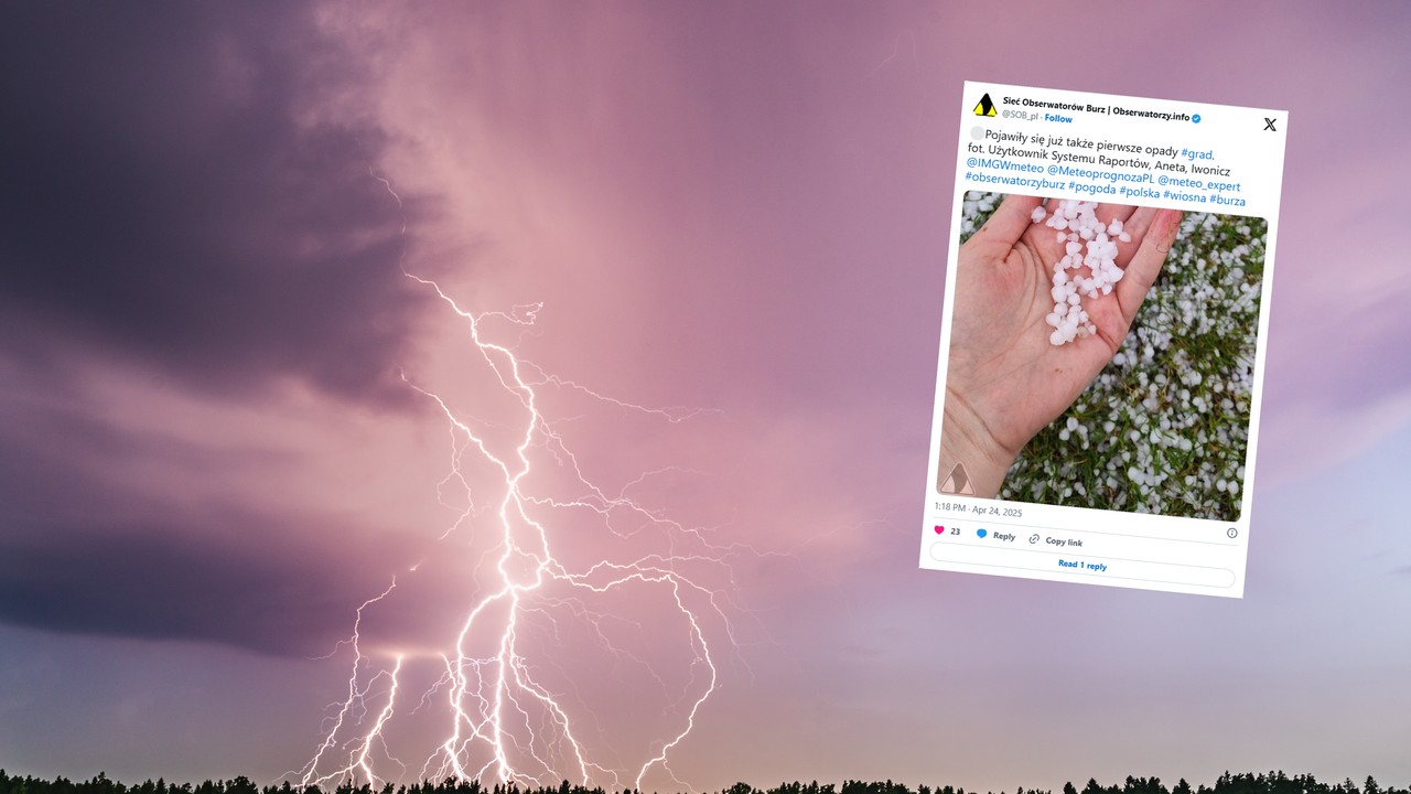 Burze i gradobicia suną przez Polskę, a to dopiero początek. Sprawdź, gdzie jest najgorzej