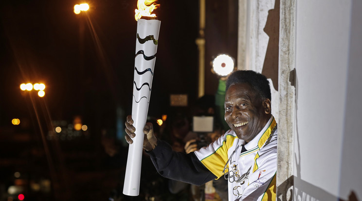 Legutóbb a santosi múzeumban foghatta az olimpiai lángot /Fotó: AFP