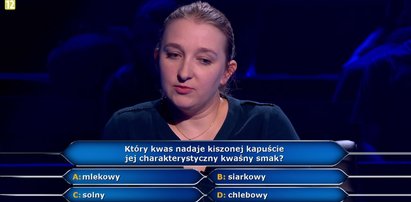 „Milionerzy” – który kwas nadaje kiszonej kapuście jej charakterystyczny kwaśny smak? Zawodniczka nie miała pojęcia!