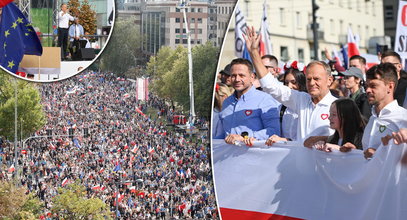 Marsz miliona przechodzi ulicami Warszawy. Tłumy w centrum stolicy. Relacja na żywo