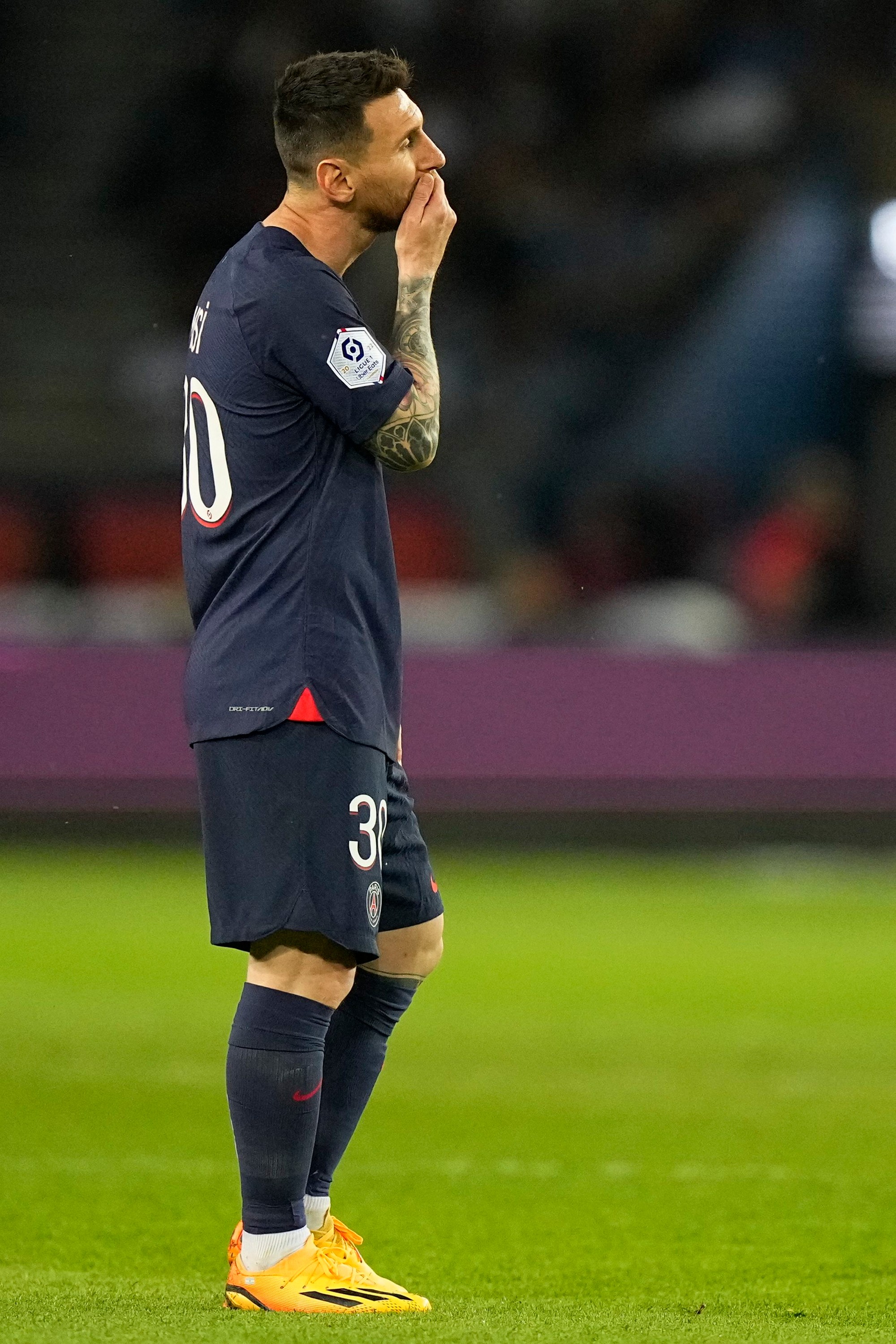 Lionel Messi v drese PSG.