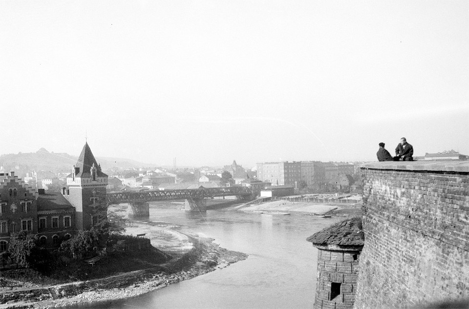 Widok z Wawelu (fot. 1937 r.)