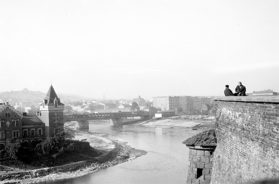 Widok z Wawelu (fot. 1937 r.)